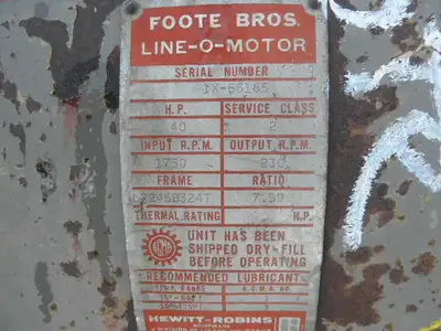 USED FOOTE BROTHERS -