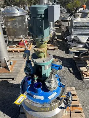 Reactor, 20 Gallon, Glass Lined, De Dietrich, 150 PSI, Jacketed, Agitated #S744733