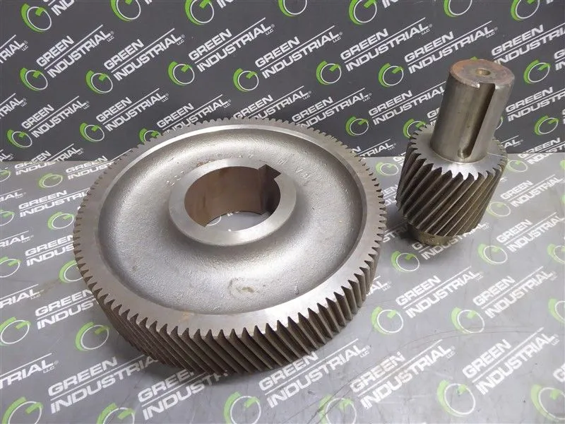 Unbranded Helical Gear with Worm Drive 3" Bore 9-1/2" O.D. 2-1/8" W New