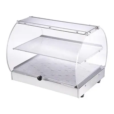Commercial Countertop 20x16x15" Food Warmer Curved Acrylic Display Cabinet Case