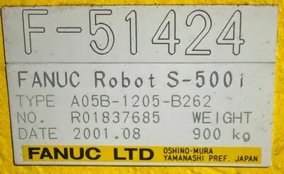 Used 2001 FANUC S-500I Misc Industrial Equipment Michigan US | Aucto #1332254