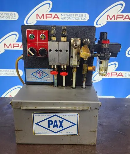 Used PAX PRODUCTS MODEL 2-2 Lubrication Equipment | Midwest Press and Automation #577662