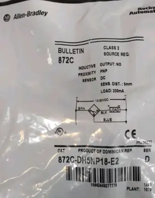 Allen Bradley 872C-DH5NP18-E2/D sensor proximity switch Loc5E29