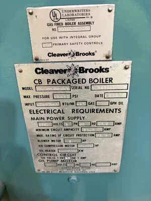 CLEAVER BROOKS CBW700-100-150S Chillers, Boilers, and HVAC | ESS Industrial Equipment Sales (4)