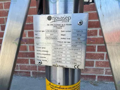 Used NOVASEP PROCHROM LC50.500.VE100  DAC LIQUID CHROMATOGRAPHY COLUMN Columns California US | Equipment Lab #1371504