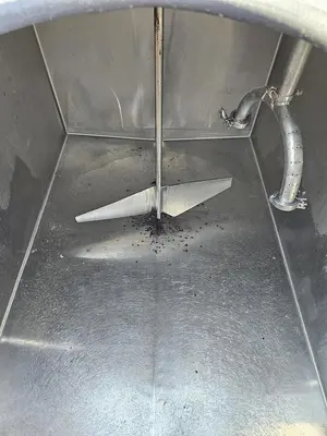 Used 2000 Gallon Jacketed Tank, 3 Compartments With Mixers, Flavor Tank