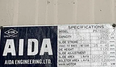 USED 1998 AIDA PK-1500