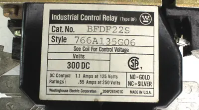 USED WESTINGHOUSE ELECTRIC BFDF22S