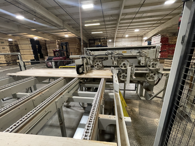 Weinig Optisaw System with Luxscan Combiscan and 3 Opticut 450 Quantum