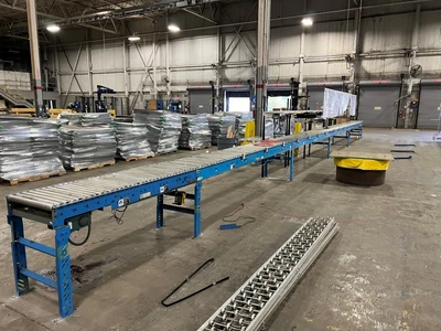 Accuglide 22 in. x 50 ft. Live Roller Conveyor
