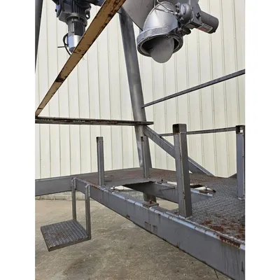 Used Patterson-Kelley 75 Cu Ft Stainless Steel Cross Flow V-Blender Twin Shell