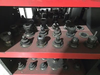 Cart and Contents; Approx (66) Cat 40 Tool Holders