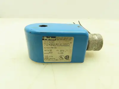 Parker 7121KBN2LR00A0J322C2 Solenoid Valve Coil 24VDC 22W (7J322C2)   Lot of 3