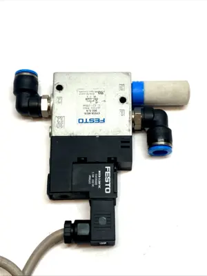 USED FESTO SOLENOID VALVE 24V W/ MSEB-E-24VDC