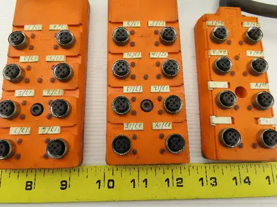 Lumberg ASBV 8-5/LED 8 PORT Distribution Block Lot of 3