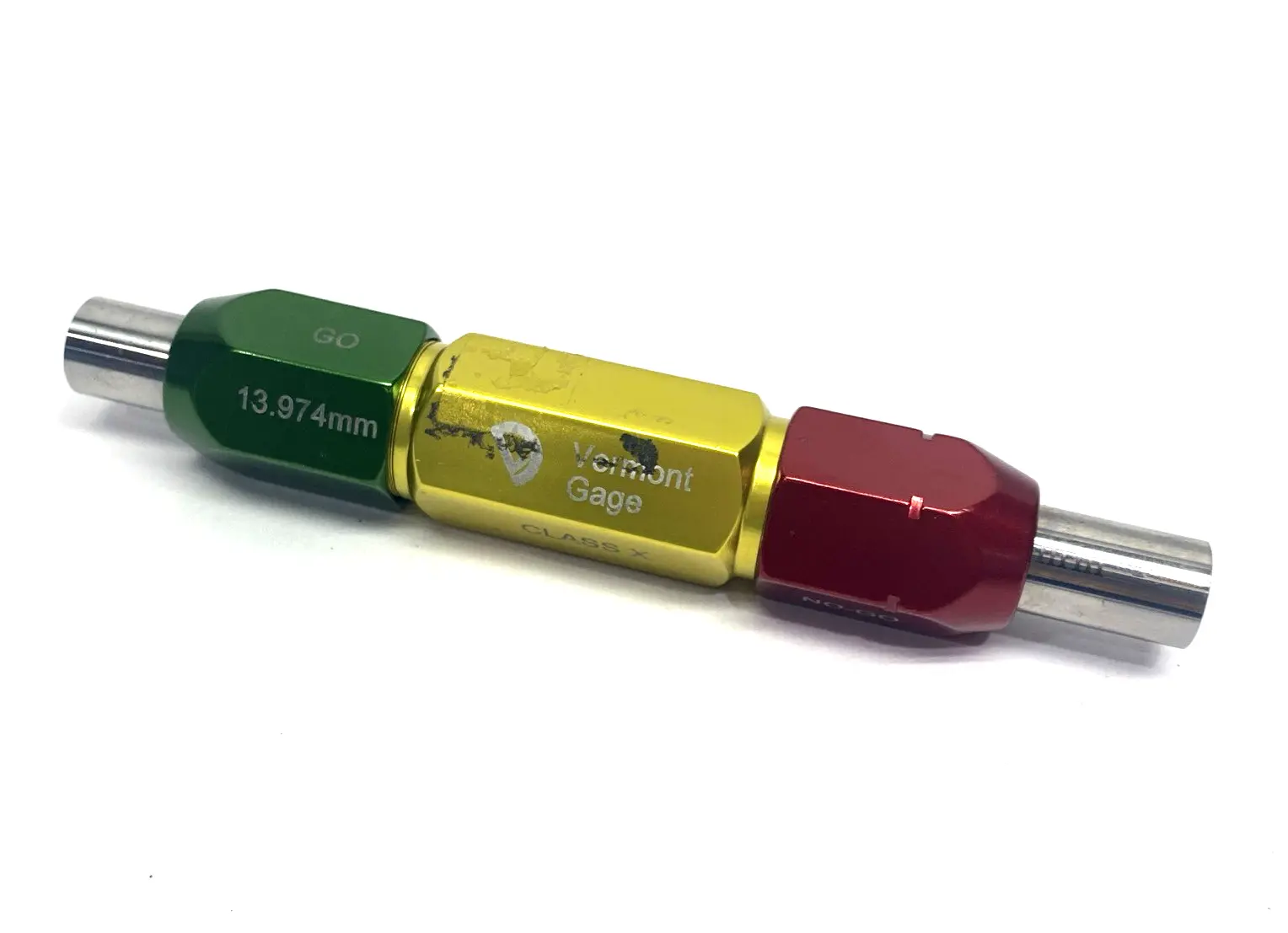 GS420284, IND GS420284 | Vermont Gage IND GS420284 Class X Pin Gage GO 13.974mm NO-GO 14.026mm - Used