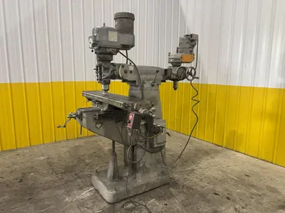 1.5 HP BRIDGEPORT VERTICAL RAM TYPE MILL & SLOTTING HEAD: STOCK #23195