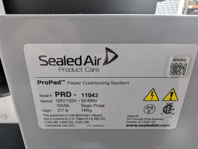 Sealed Air ProPad Paper Cushioning System Void Fill Dispenser 6PT001-L Used