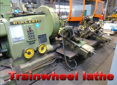 USED MINGANTI MTRC.1B TRAIN/RAIL WHEEL LATHE