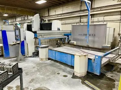 Used 2019 THIBAUT DUAL SHUTTLE TABLE DUAL SHUTTLE TABLE CNC Stone Routers Michigan US | All Used Stone Equipment #1568667