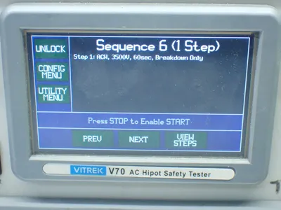 Used VITREK V70 High Voltage Testers Ohio US | HGR 24 #754637