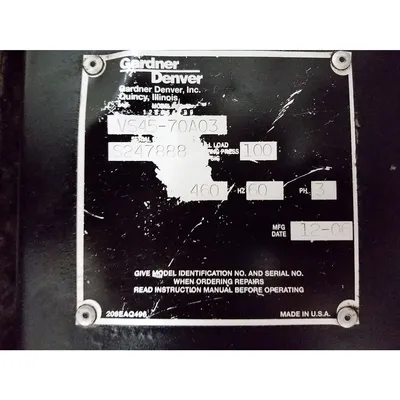 USED GARDENER DENVER VS45-70A03