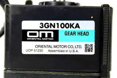 USED ORIENTAL MOTOR 3GN100KA