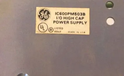 USED GE FANUC IC600PM503B HIGH CAPACITY POWER SUPPLY