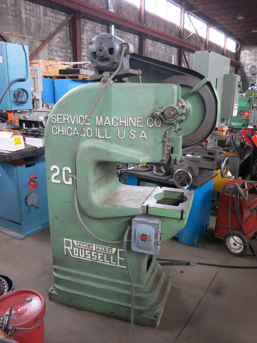 ROUSSELLE 2G 15 TON DEEP THROAT PUNCH PRESS