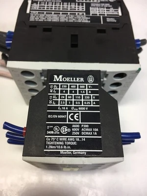 Moeller DIL MP20 Contactor 3Ph 250 Vac 20 Amp Open *Fast Shipping* Warranty!