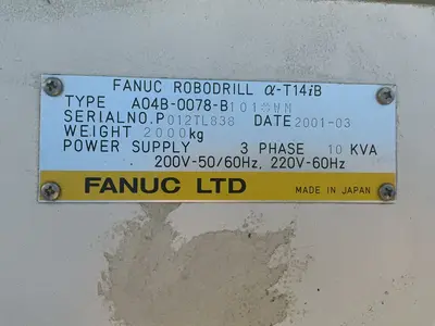 Used 2001 FANUC A04B0078B101 Drilling & Tapping Centers Ohio US | HGR 24 #1280592