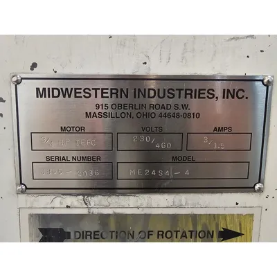 USED MIDWESTERN INDUSTRIES, INC. ME24S4-4