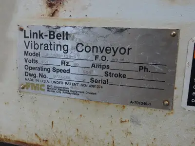 Link-Belt 18"x19' Stainless Vibrating Shaker Feeder Conveyor Food Process