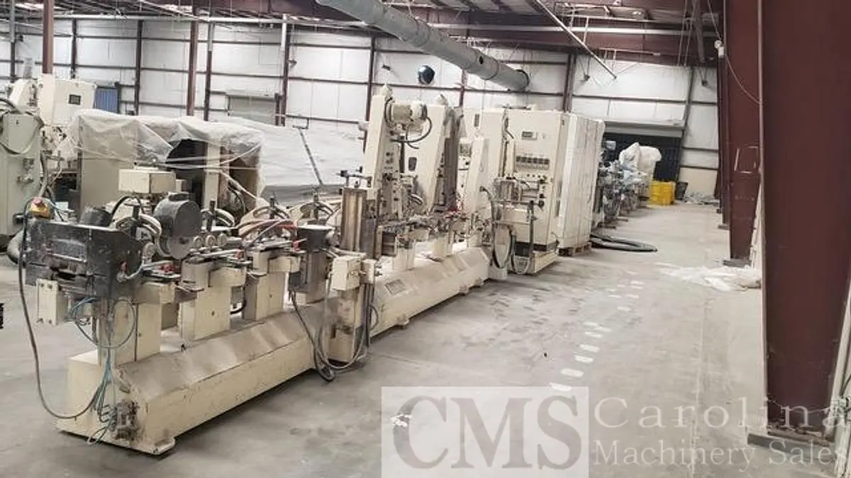 USED 2000 DELLE VEDOVE SPL/11 LINEAR SANDER WITH BOTTOM SANDING UNIT