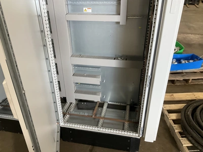 Rittal industrial 2-door electrical cabinet, approx 67-1/2”W x 20” x 78-3/4”T, used