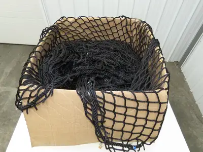 US Netting SBN 4045 Rope Border Netting 150' x 7' Black