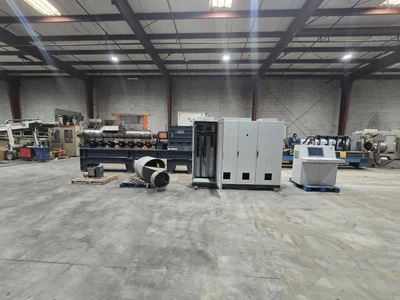 108 MM Useon(Nanjing) Co-Rotating Twin Screw Extruder, New In 2019