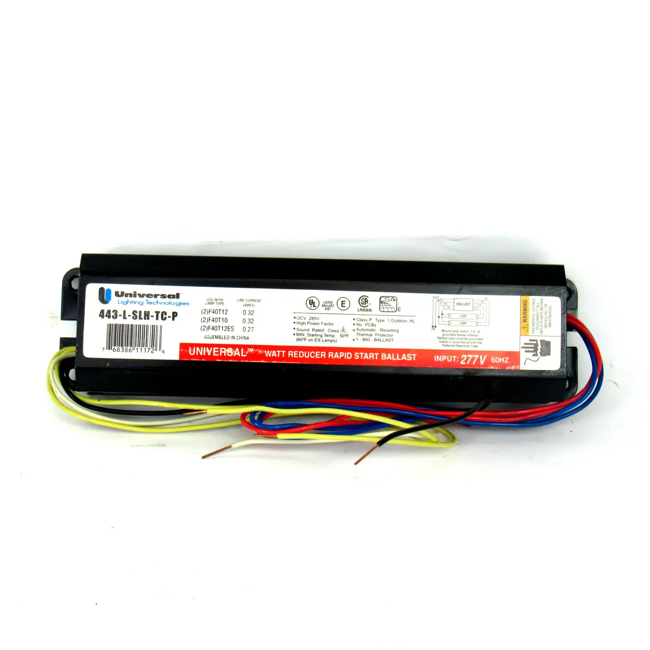 NEW UNIVERSAL LIGHTING TECHNOLOGIES 443-L-SLH-TC-P