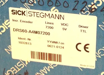 NEW SICK STEGMANN DRS60-A4M07200 ABSOLUTE ENCODER DRS60A4M07200