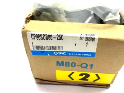 USED SMC TIE-ROD CYLINDER, CP96 PROFILE, DOUBLE ACTING