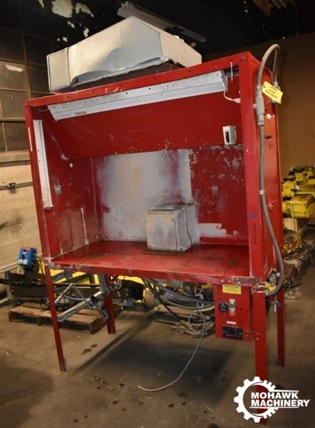 60" X 26" X 44" MICRO AIR BENCH-TYPE PAINT SPRAY BOOTH W/OM3500 MICRO AIR CLEANER OIL MIST COLLECTOR