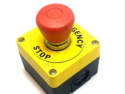 USED ALLEN-BRADLEY PUSH‑PULL EMERGENCY STOP BUTTON