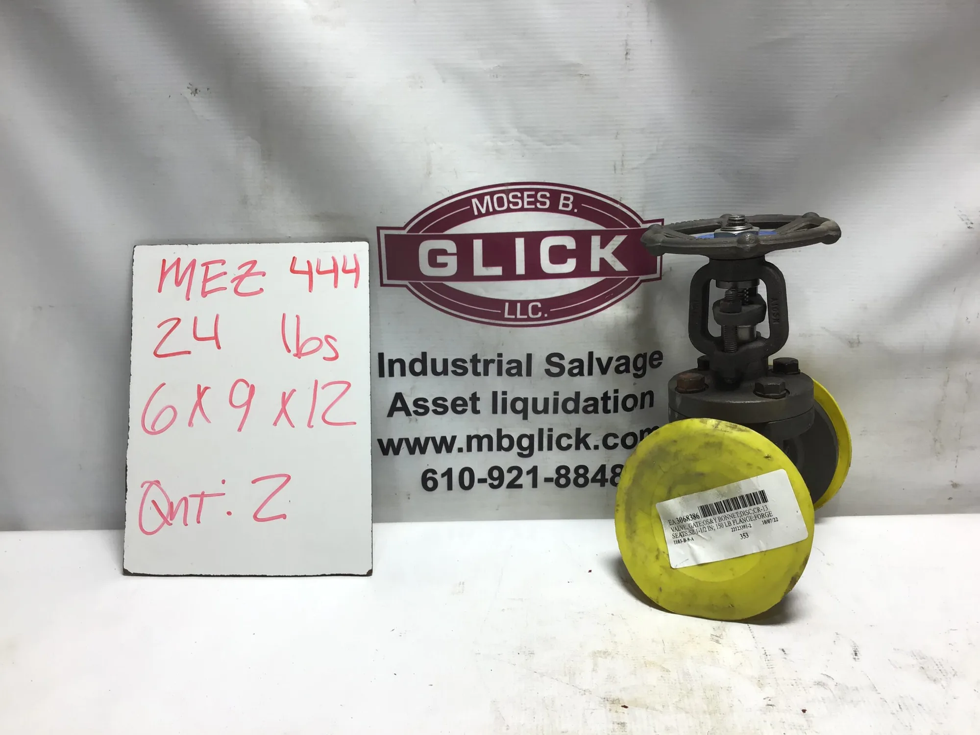 Vogt 1 1/2″ Inch NPS Gate Valve 353 150 AAB17F0000Y  410 F6