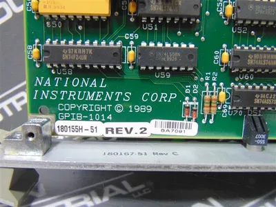 National Instruments GPIB-1014 Bus Interface Card 180155H-51 Rev. 2 Used