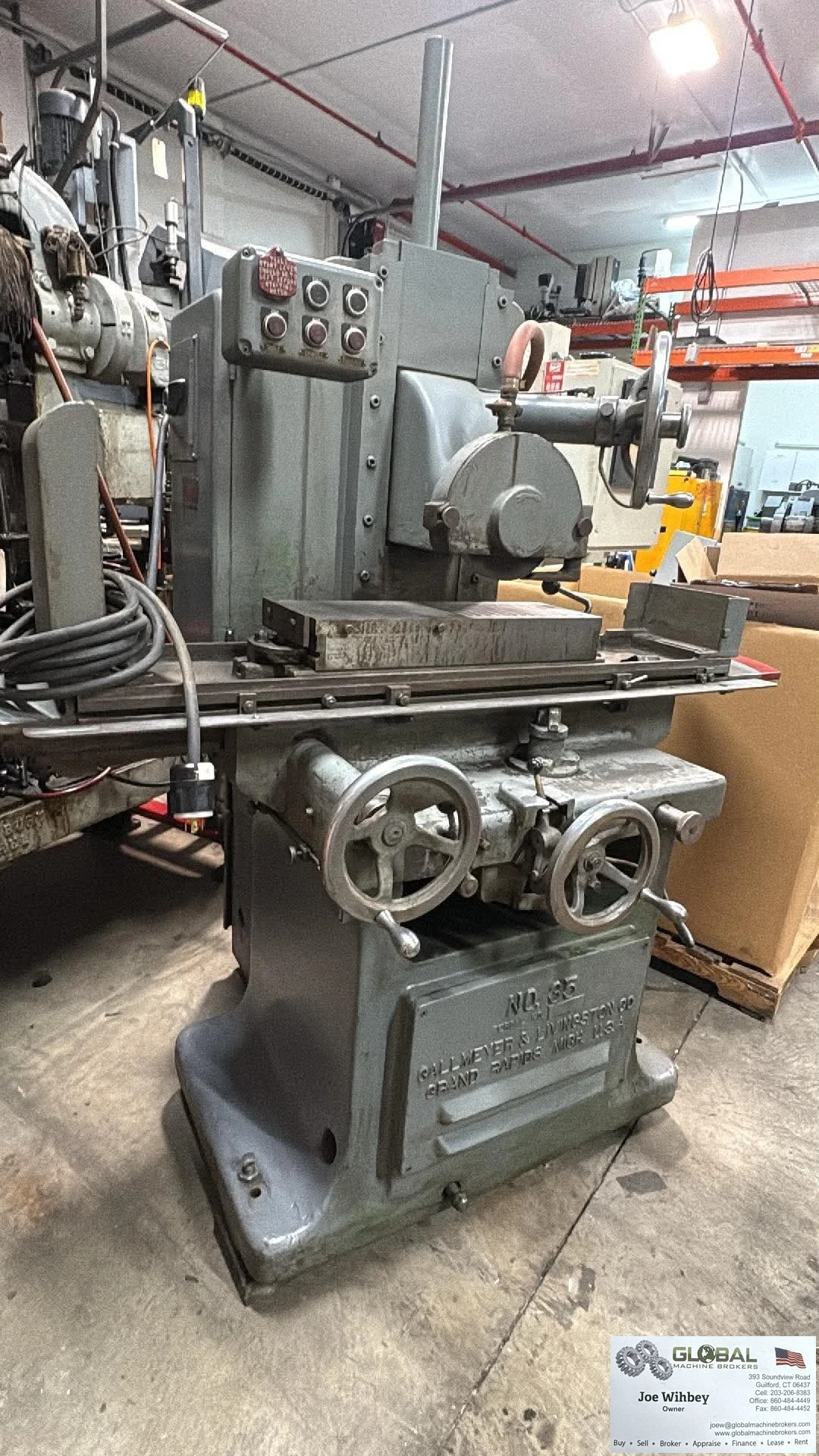 Gallmeyer & Livingston No. 35 Hydraulic 8" x 24" Reciprocating Surface Grinder