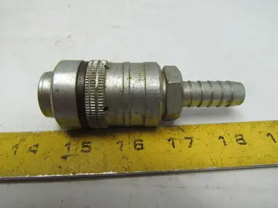 Dynaquip DC-2 1/2"NPT Quick Coupler Hydraulic Coupling Steel w/1/4" Hose Barb