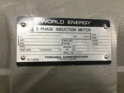 USED TOSHIBA JIS C 4004 25 HP