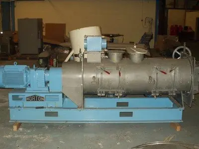 200L S/S continuous Morton Plough Shear Mixer KM300 D  15 Kw