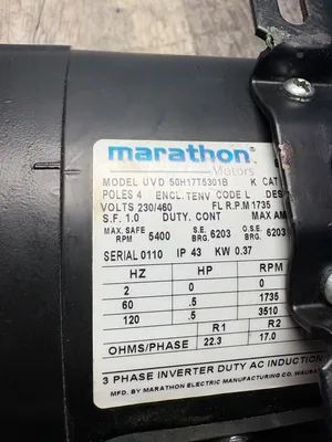 MARATHON UVD 56H17T5301B Motors | ESS Industrial Equipment Sales (8)