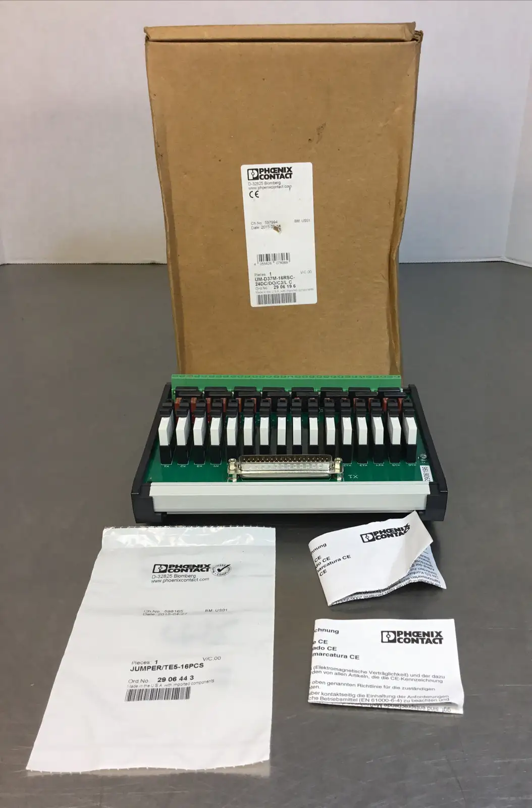 Used PHOENIX CONTACT UM-D37M PLC Processors | Palmetto Automation #1154468